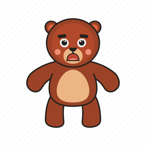 Bear, teddy, scared icon - Download on Iconfinder