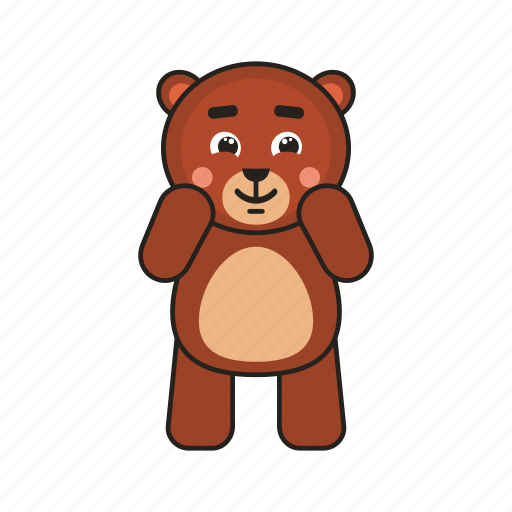 Bear, teddy, shy icon - Download on Iconfinder on Iconfinder