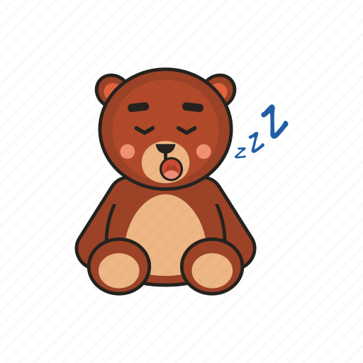 Bear, teddy, sleep icon - Download on Iconfinder