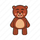bear, teddy, tease, emoji