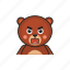 bear, emotion, avatar, angry 