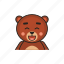 bear, emotion, avatar, happy 