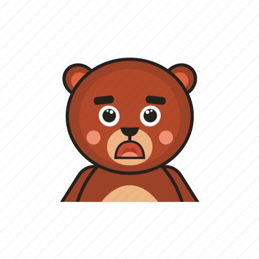 Bear, emotion, avatar, sad icon - Download on Iconfinder