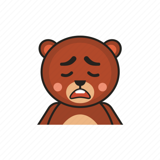 Bear, emotion, avatar, sigh icon - Download on Iconfinder