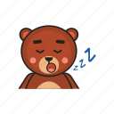 bear, emotion, avatar, sleep