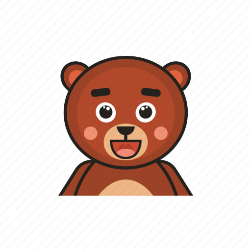 Bear, emotion, avatar, smile icon - Download on Iconfinder