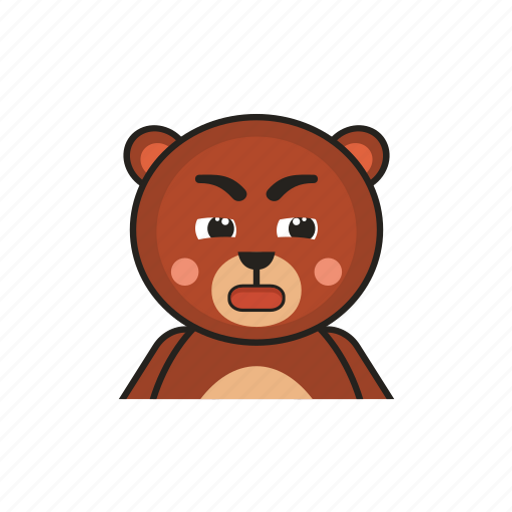 Bear, emotion, avatar, suspicious icon - Download on Iconfinder