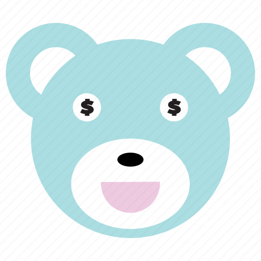 Bear, cute, dollar, money, smile icon - Download on Iconfinder