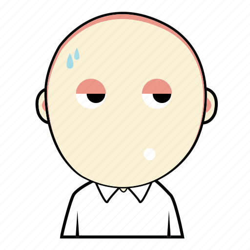 Boy, cute, face, avatar, emoticon, expression, lazy icon - Download on Iconfinder