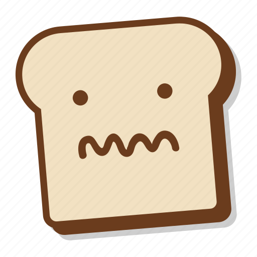Bread, breakfast, emoji, sick, slice, toast, unwell icon - Download on Iconfinder