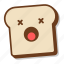 bread, breakfast, emoji, gluten, slice, toast, unhealthy 