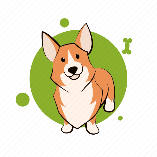 Corgi, dog, puppy, circle, animal, pet, cute icon - Download on Iconfinder