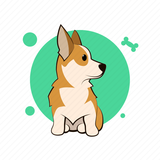 Corgi, dog, puppy, circle, animal, pet, cute icon - Download on Iconfinder