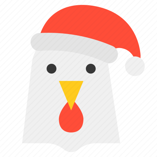 Animal, christmas, farm, hat, hen, xmas, zoo icon - Download on Iconfinder
