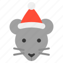 animal, christmas, hat, rat, xmas, zoo
