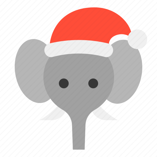 Animal, christmas, elephant, hat, xmas, zoo icon - Download on Iconfinder