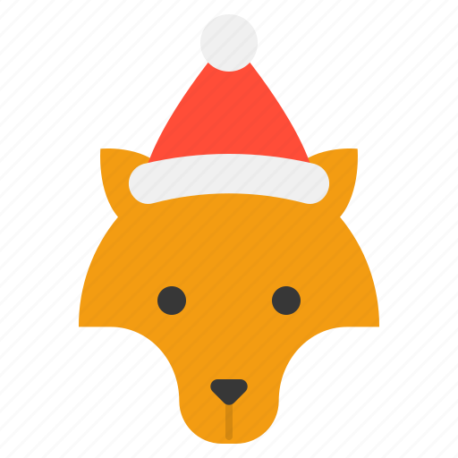 Animal, christmas, fox, hat, xmas, zoo icon - Download on Iconfinder