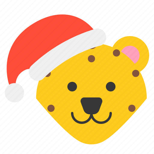 Animal, christmas, hat, leopard, safari, xmas, zoo icon - Download on Iconfinder