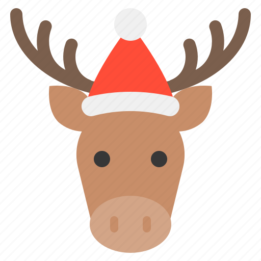 Animal, christmas, hat, moose, xmas, zoo icon - Download on Iconfinder