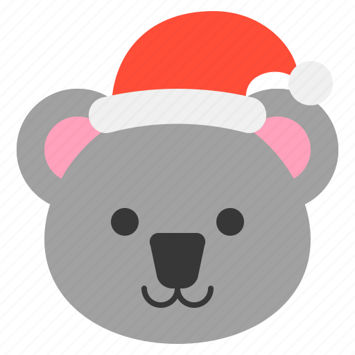 Animal, christmas, hat, koala, xmas, zoo icon - Download on Iconfinder
