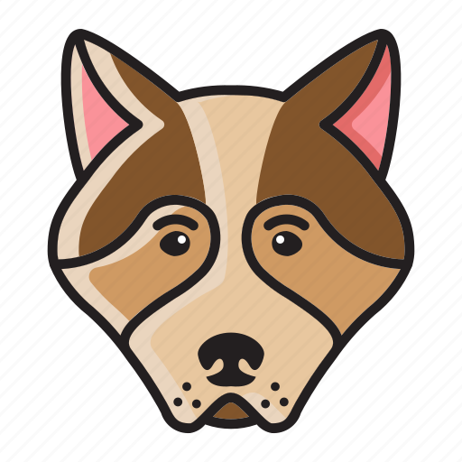 Cartoon, cute, dog, head, husky, set icon - Download on Iconfinder