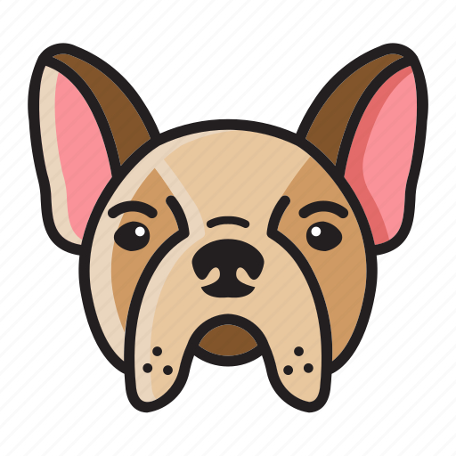 Cartoon, cute, dog, head, pug, set icon - Download on Iconfinder