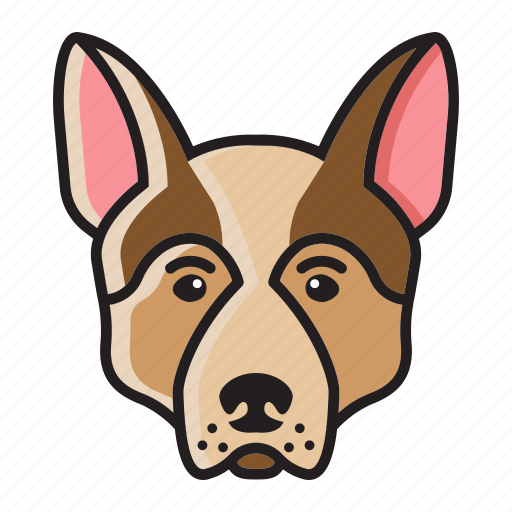 Cartoon, cute, dog, head, retriever, set icon - Download on Iconfinder