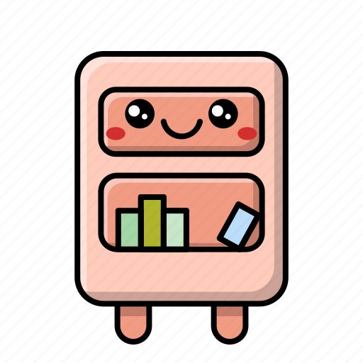 Bookcase, furniture, library, book, education, school, reading icon - Download on Iconfinder