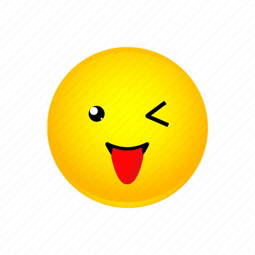 Emoji, face, smiley, tongue, winking, with icon - Download on Iconfinder