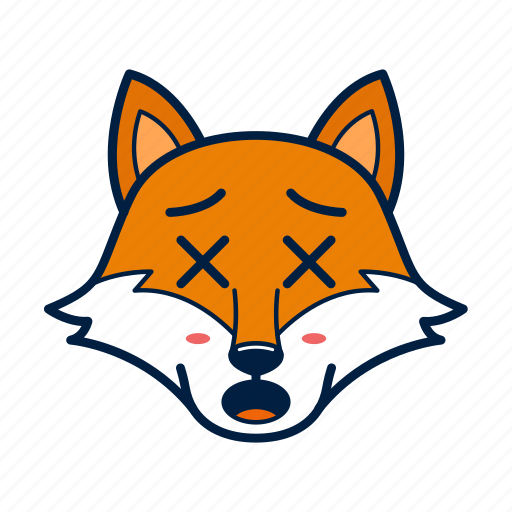 Animal, cute, depressed, emoji, fox, wild icon - Download on Iconfinder