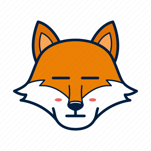 Animal, cute, emoji, face, flat, fox, wild icon - Download on Iconfinder
