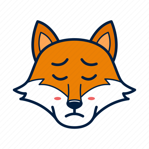 Animal, cute, emoji, fox, sad, wild icon - Download on Iconfinder