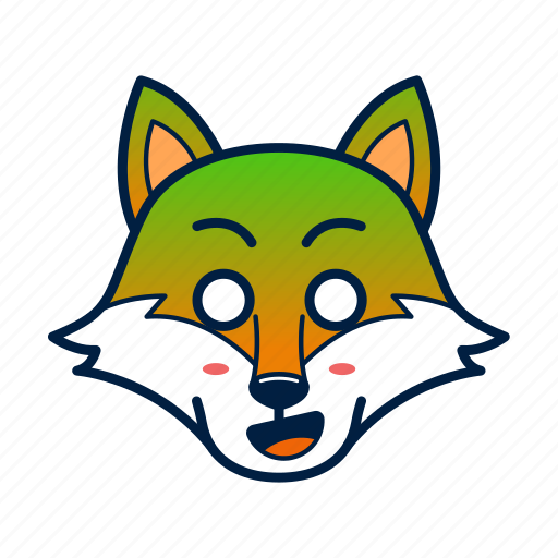 Animal, cute, emoji, fox, shocked, wild icon - Download on Iconfinder