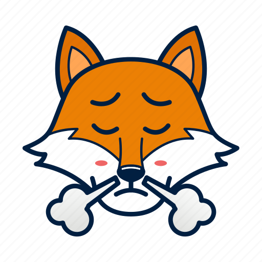 Animal, cute, emoji, fox, triumph, wild icon - Download on Iconfinder