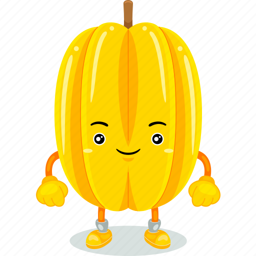 Starfruit, mascot, fresh, healthy, star, fruits, tropical icon - Download on Iconfinder
