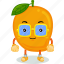 mango, mascot, cartoon, character, funny, cute, vector, food, fruit 