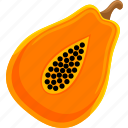 papaya, organic, food, healthy, fruit, sweet, tropical, diet, orange