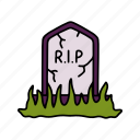 gravestone, colored, halloween, dead, rip, tombstone, funeral, cultures