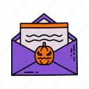 letter, colored, danger, halloween, mail, skull, communications, threat, corpse