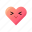 cute, kawai heart, emoji, emoticons, heart emoji, heart emoticons 