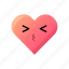 face, cute heart, kawai heart, emoji, emoticons, heart emoticon 