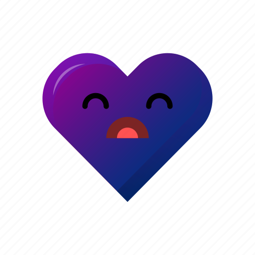 Love, expression, heart emoji, heart emoticon, heart, face, emoji icon - Download on Iconfinder