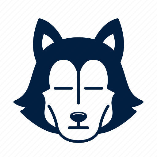 Animal, cute, dog, emoji, face, husky, kawaii icon - Download on Iconfinder