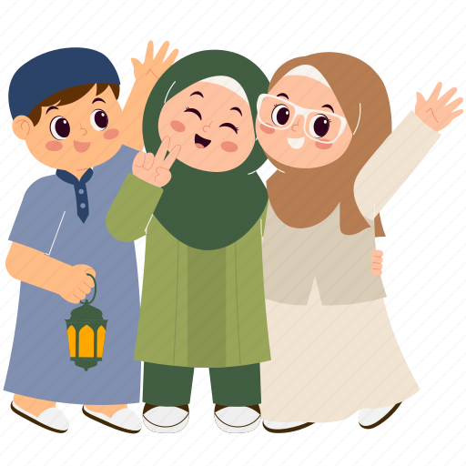 Ramadan, islamic, people, culture, character, happy, eid mubarak illustration - Download on Iconfinder