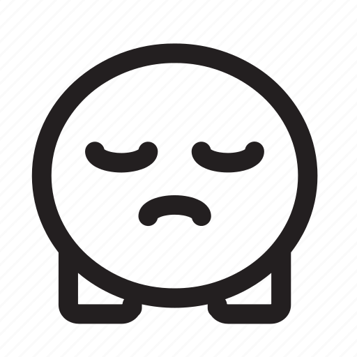 Cute, emoji, unhappy icon - Download on Iconfinder