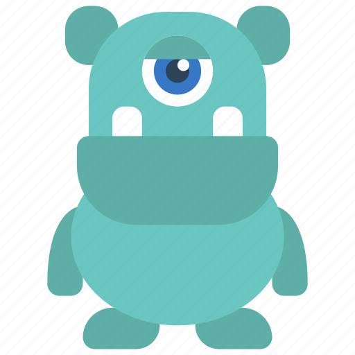 Big, chin, monster, cartoon, character icon - Download on Iconfinder