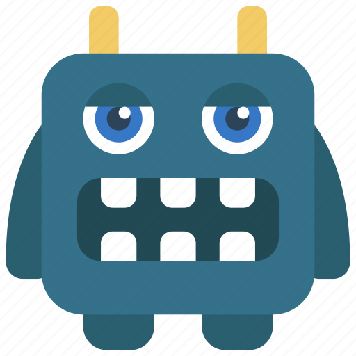 Box, lazy, monster, cartoon, character icon - Download on Iconfinder