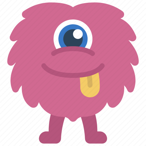 Bushy, monster, cartoon, character, alien icon - Download on Iconfinder