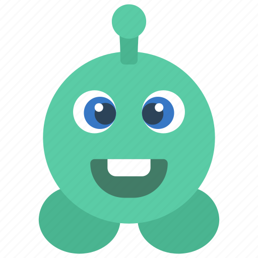 Circle, monster, cartoon, character, alien icon - Download on Iconfinder