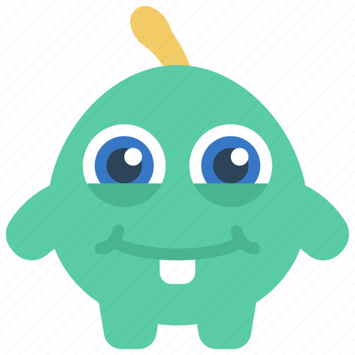 Cute, small, monster, cartoon, character icon - Download on Iconfinder